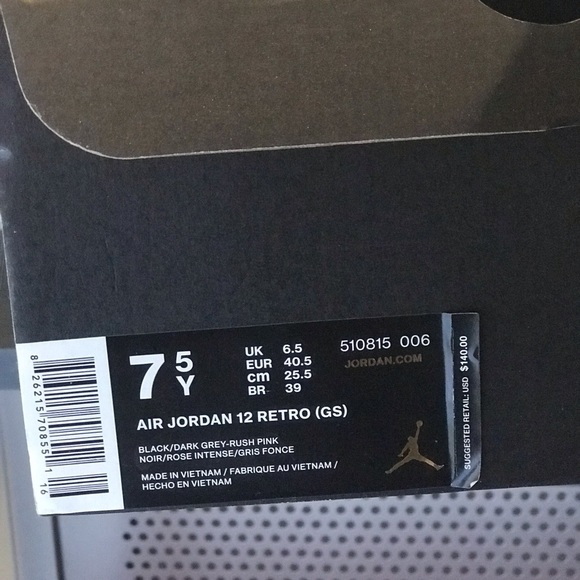 “Rush Pink” Retro 12 Jordan’s - Picture 6 of 7